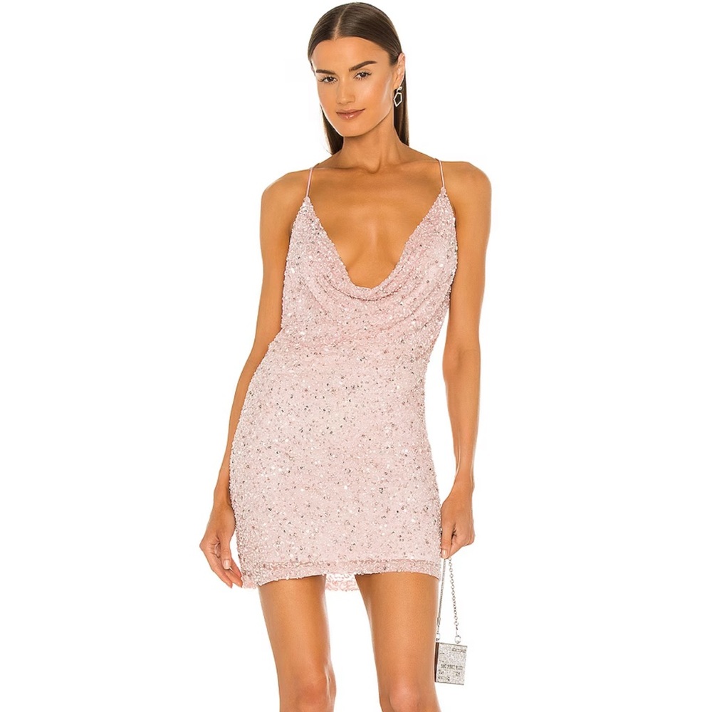 RETROFETE pink sequin dress - Picture 1 of 2